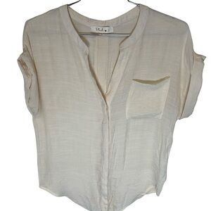 Cream Women's Top Like NEW Sz M